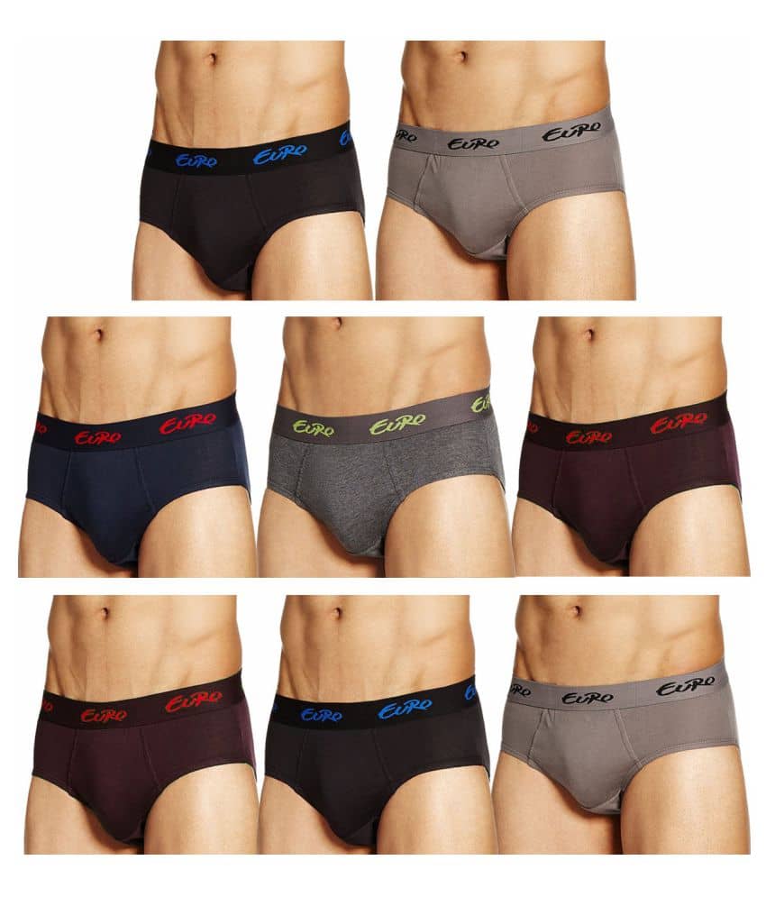 Euro Multi Brief Pack of 8