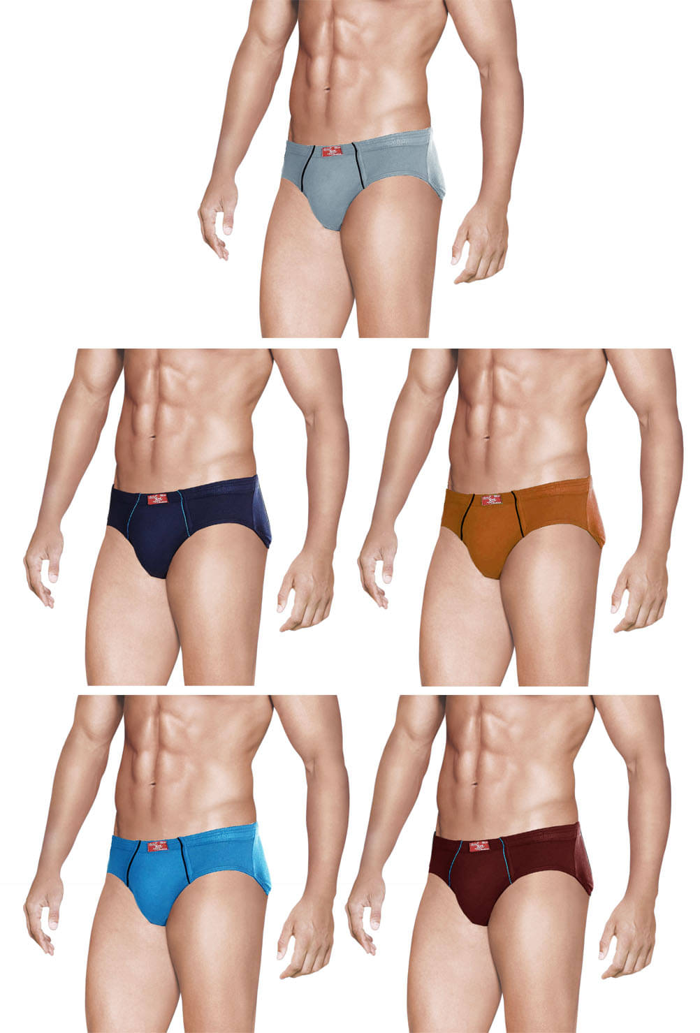     			Euro Multi Brief Pack of 5
