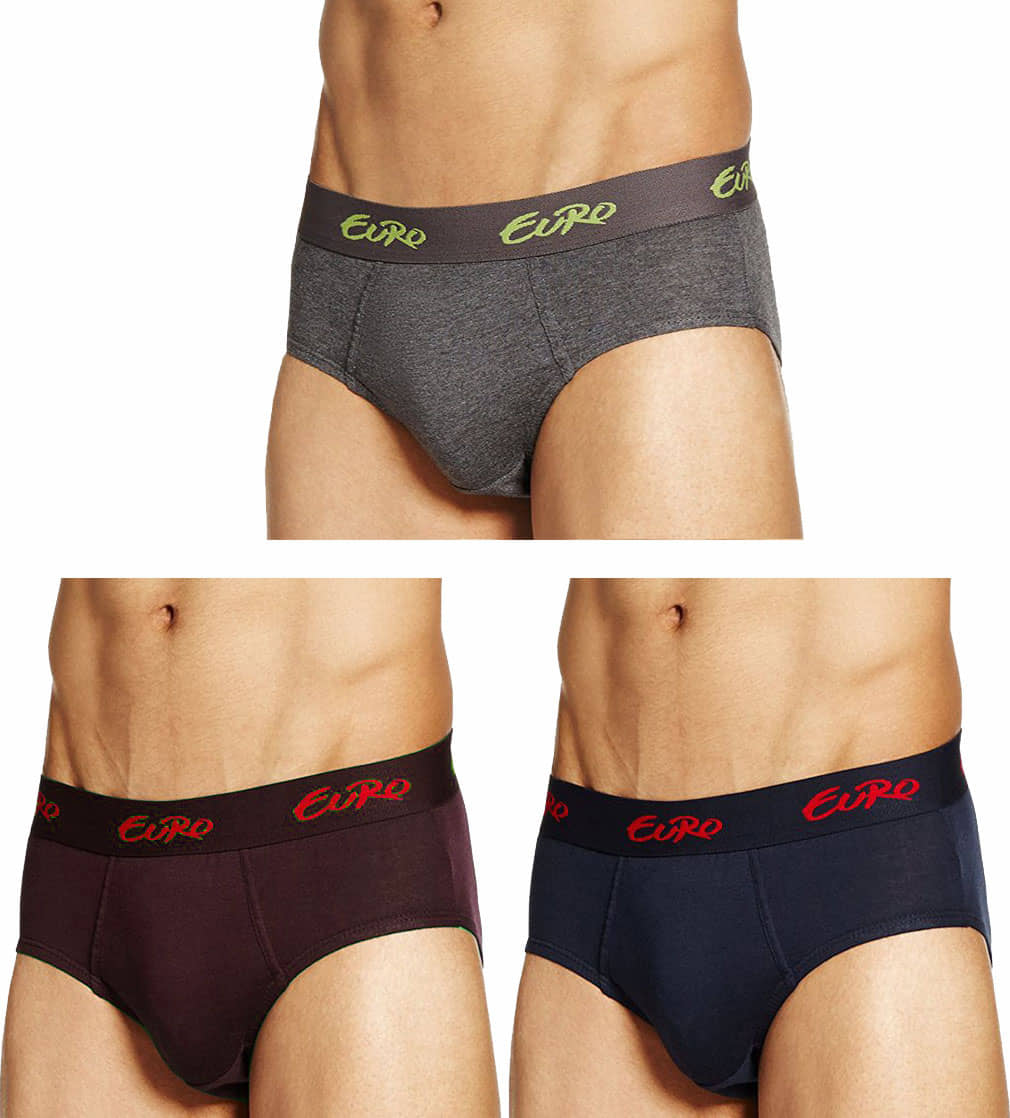 Euro Multi Brief Pack of 3