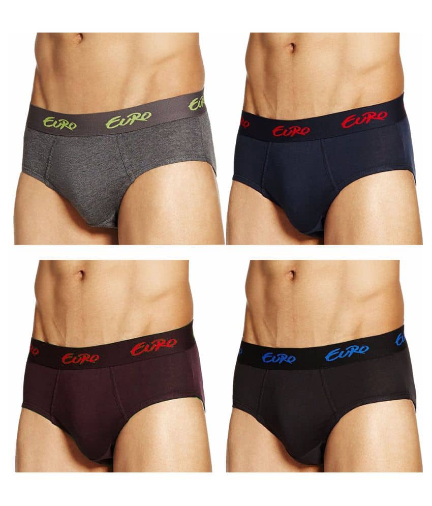 Euro Multi Brief Pack of 4