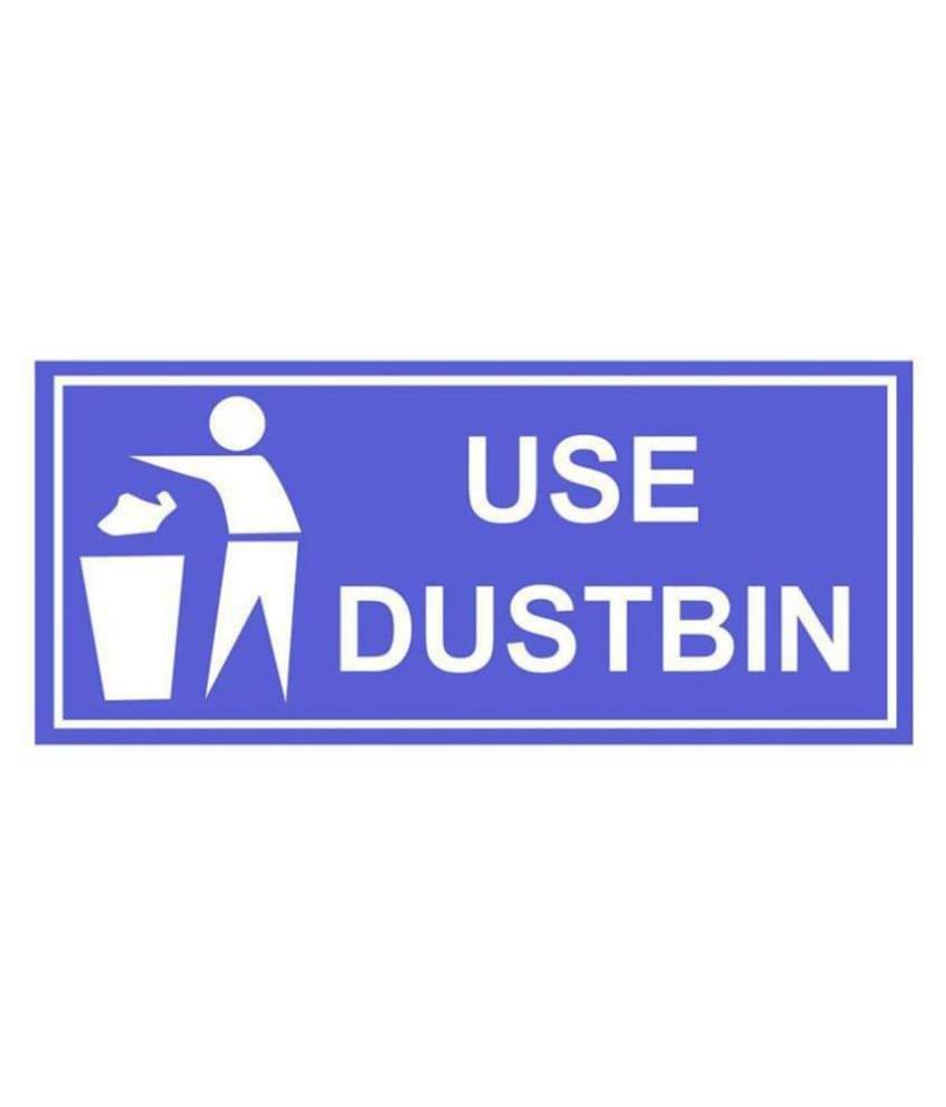 Asmi Collection Self Adhesive Use Dustbin Sign Abstract Sticker ( 20 x 11 cms ) Asmi Collection Self Adhesive Use Dustbin Sign Abstract Sticker ( 20 x 11 cms )