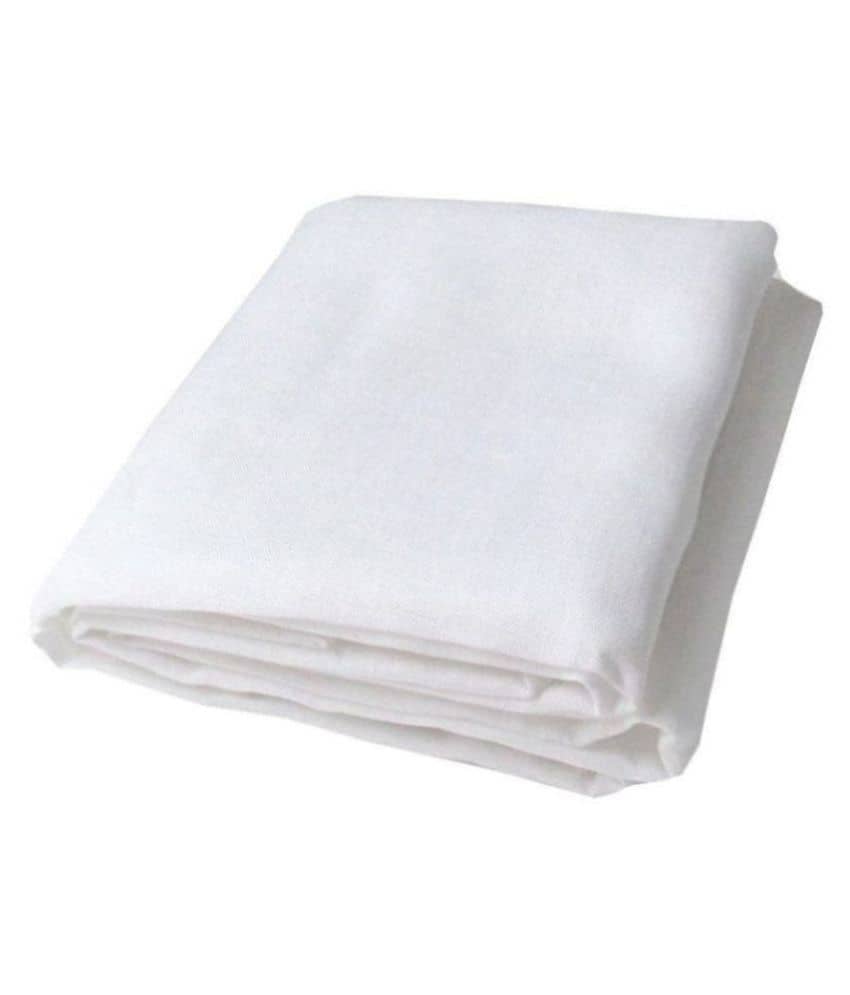 Makhanchor White Linen Unstitched Shirt pc Single - Unstitched Fabrics | Buy online on ZillyBuy