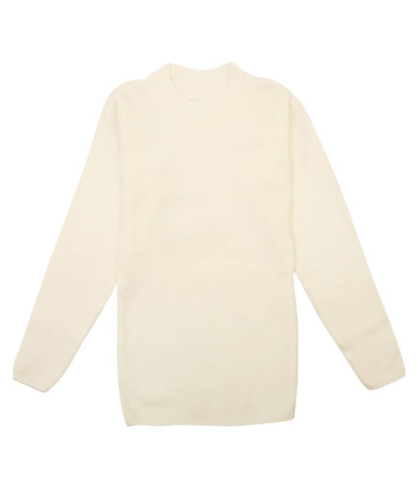NEUVIN Single Girls Wollen Pullover ( Off White )
