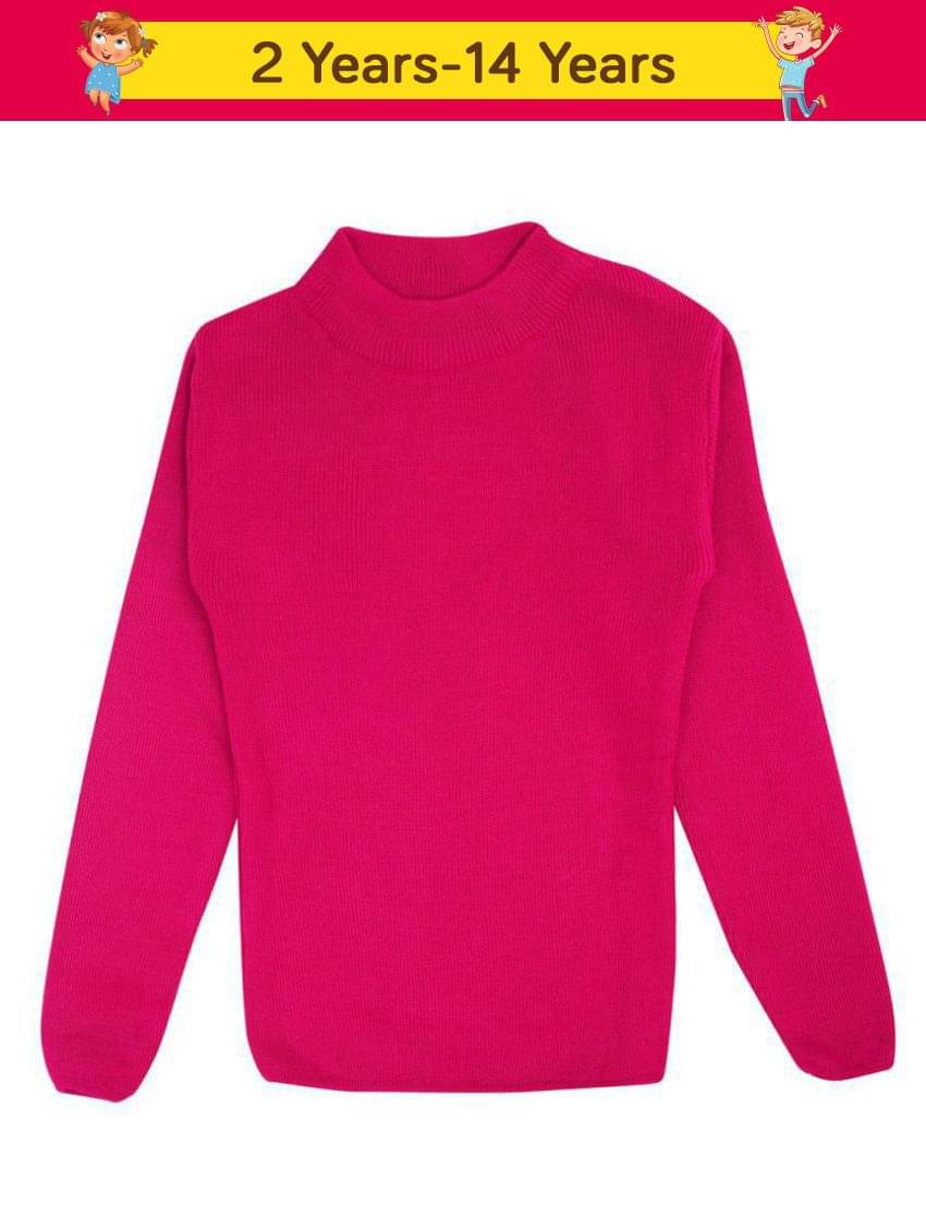     			NEUVIN Single Girls Wollen Pullover ( Pink )