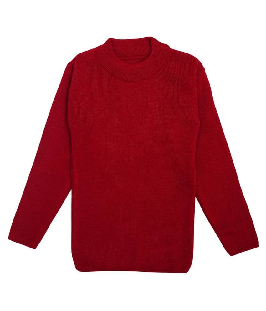     			NEUVIN Single Girls Wollen Pullover ( Maroon )