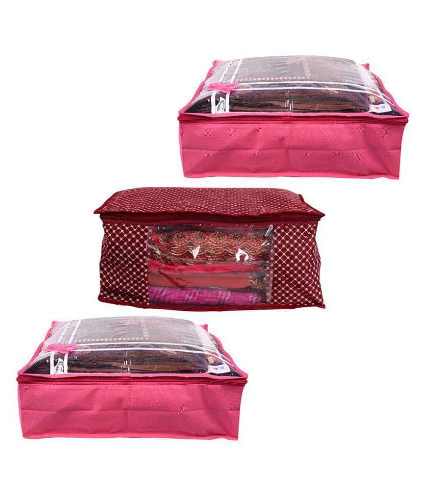     			Bulbul Multi Saree Covers - 3 Pcs