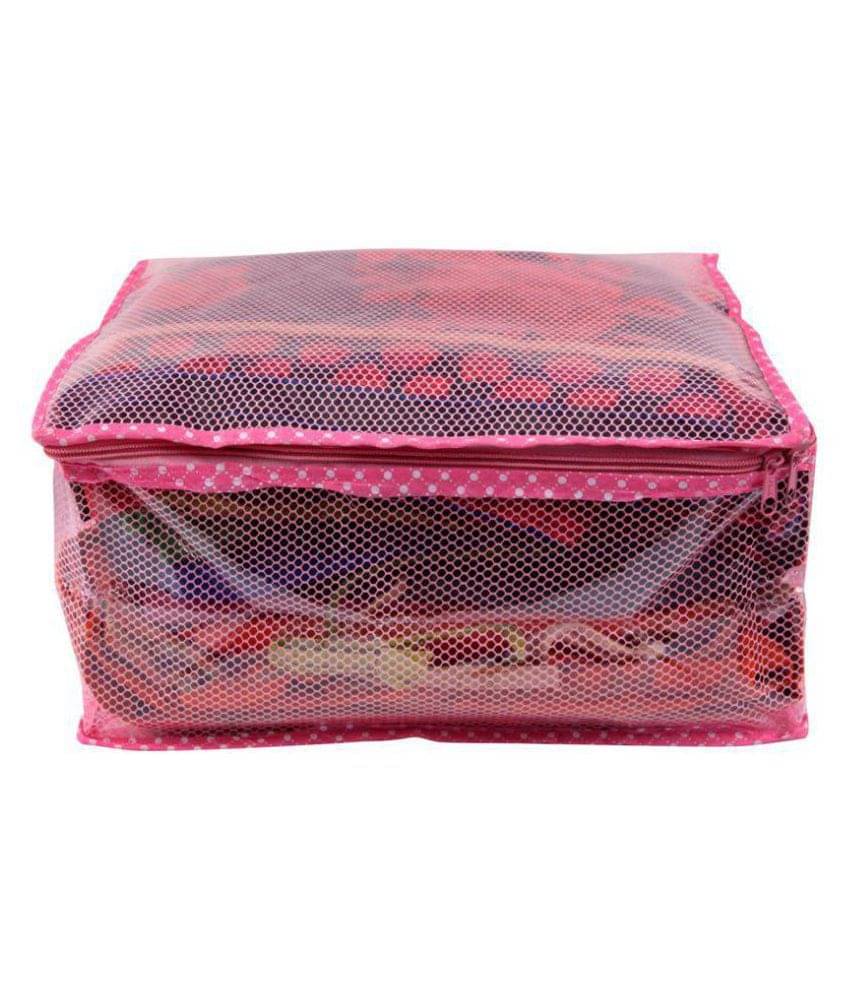     			Bulbul Pink Saree Covers - 1 Pc