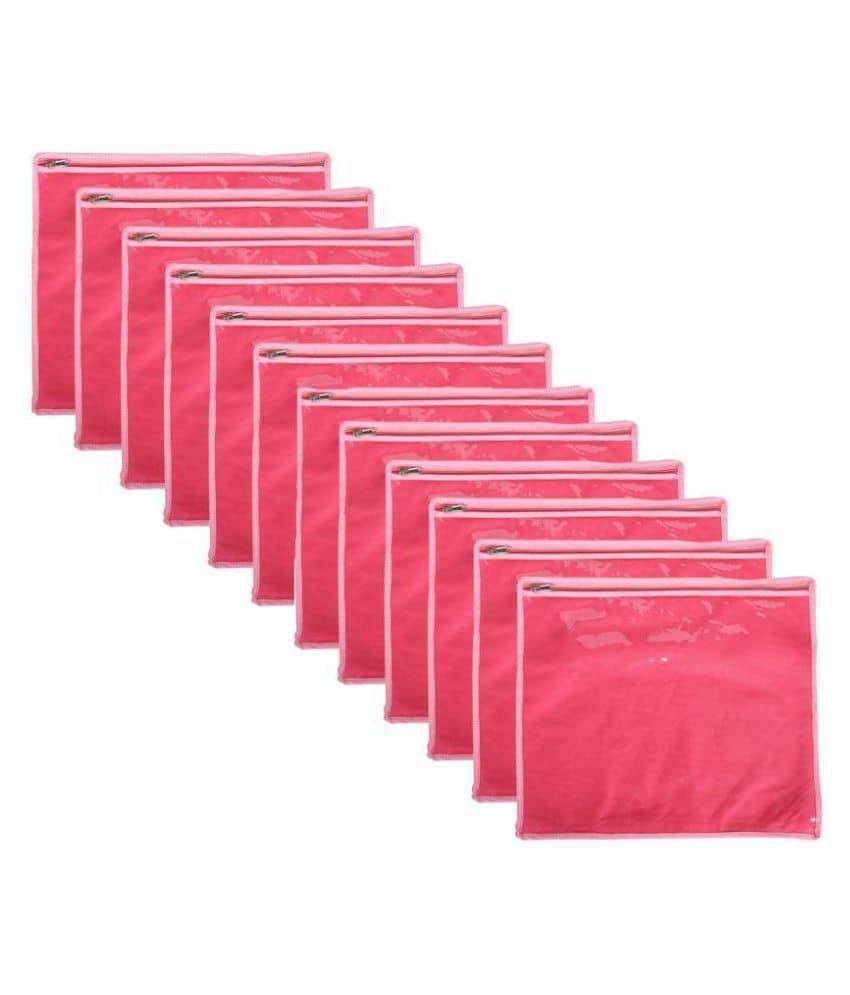 Bulbul Pink Saree Covers - 12 Pcs
