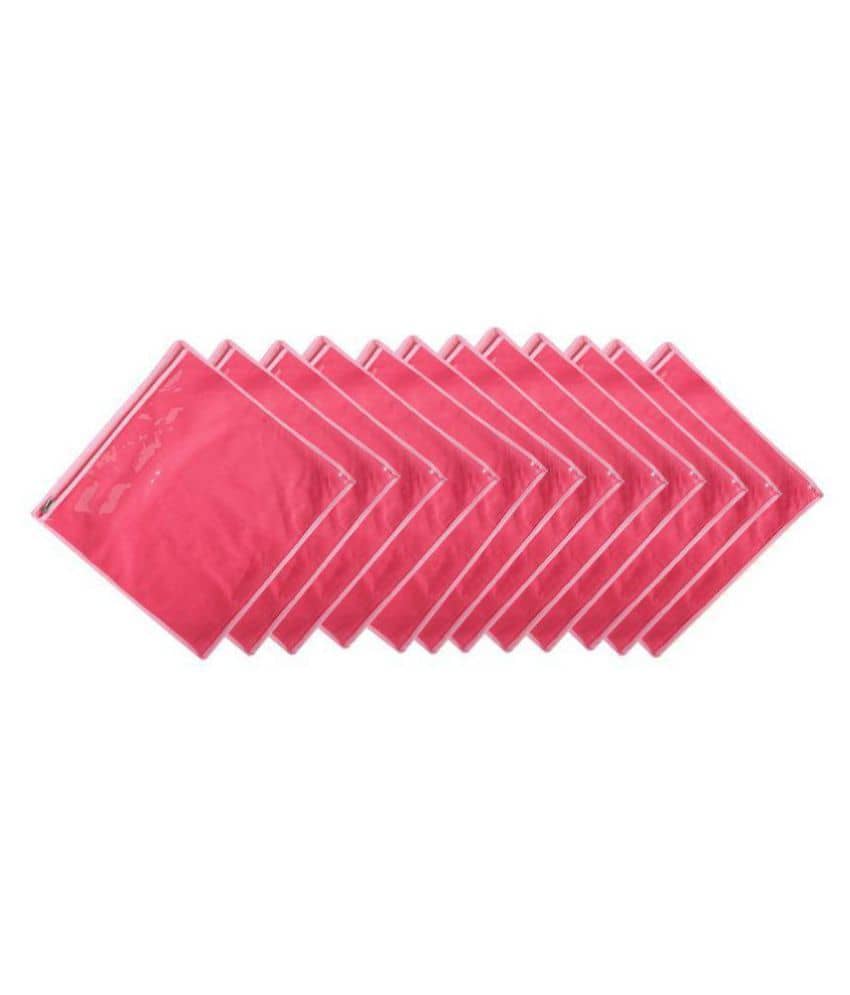 Bulbul Pink Saree Covers - 12 Pcs