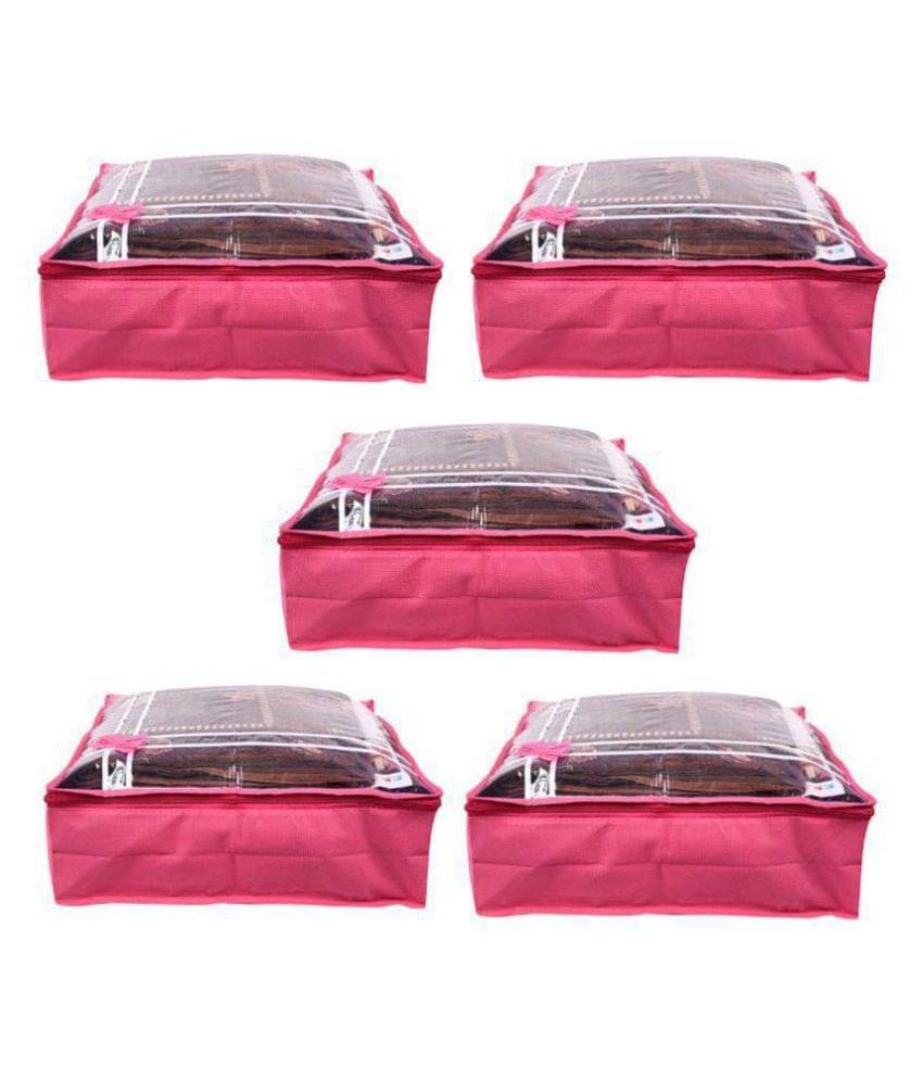 Bulbul Pink Saree Covers - 5 Pcs Bulbul Pink Saree Covers - 5 Pcs
