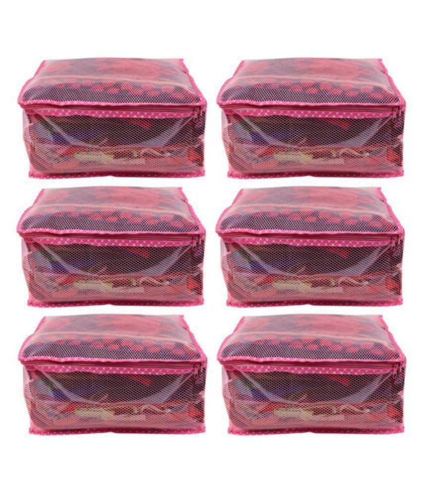 Bulbul Pink Saree Covers - 6 Pcs Bulbul Pink Saree Covers - 6 Pcs
