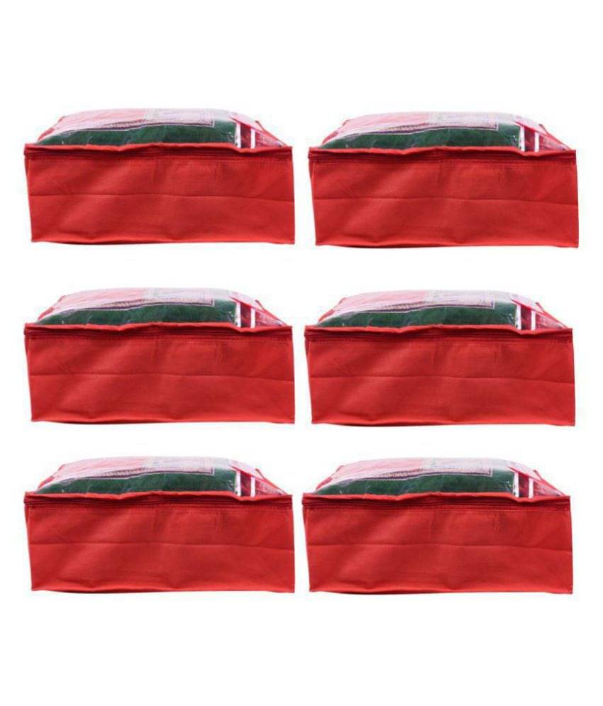 Bulbul Red Saree Covers - 6 Pcs Bulbul Red Saree Covers - 6 Pcs