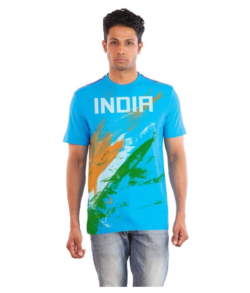 Huetrap Pack of 1 Cotton Regular Fit Men's T-Shirt ( Blue )     			Huetrap Pack of 1 Cotton Regular Fit Men's T-Shirt ( Blue )