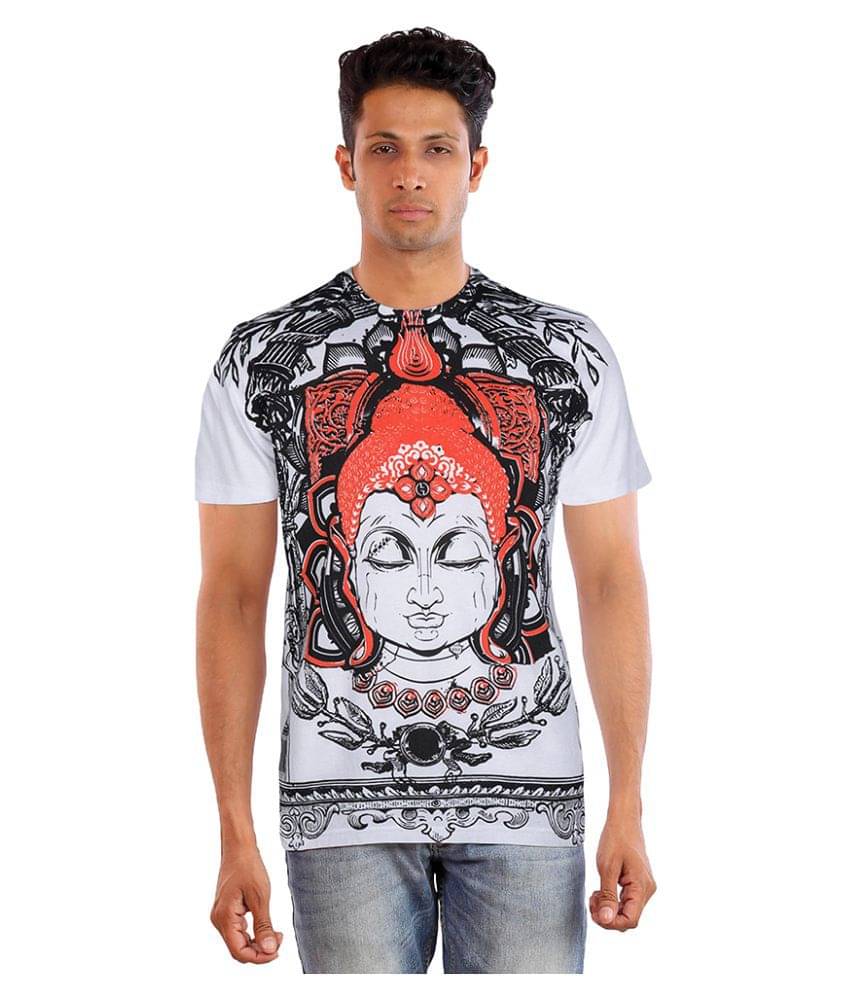 Huetrap Cotton Multi Printed T-Shirt Huetrap Cotton Multi Printed T-Shirt