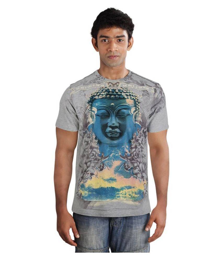     			Huetrap Pack of 1 Cotton Regular Fit Men's T-Shirt ( Multicolor )