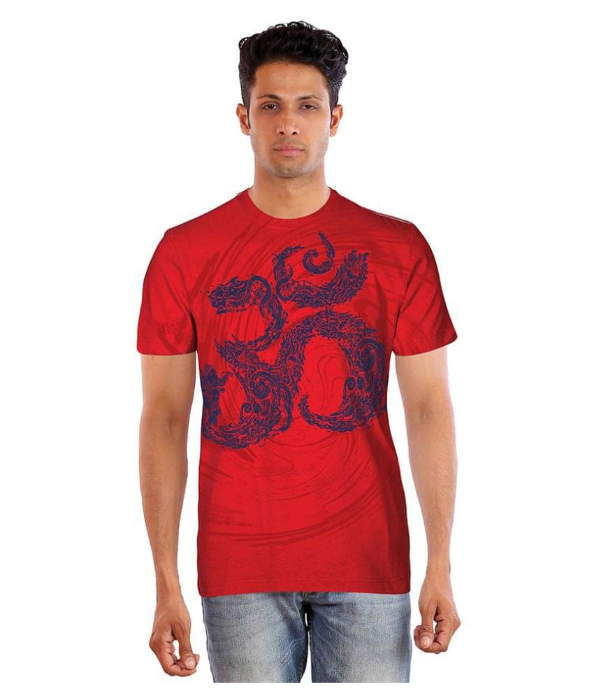 Huetrap Pack of 1 Cotton Regular Fit Men's T-Shirt ( Red ) Huetrap Pack of 1 Cotton Regular Fit Men's T-Shirt ( Red )