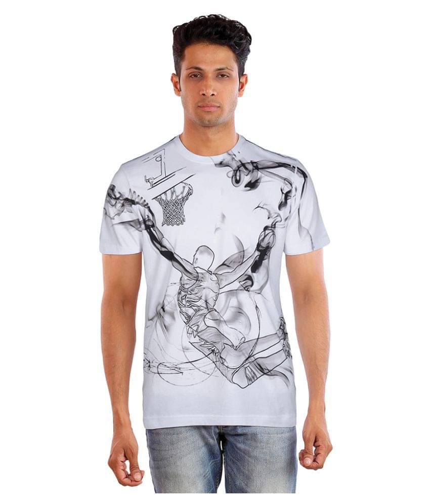 Huetrap Pack of 1 Cotton Regular Fit Men's T-Shirt ( White )     			Huetrap Pack of 1 Cotton Regular Fit Men's T-Shirt ( White )