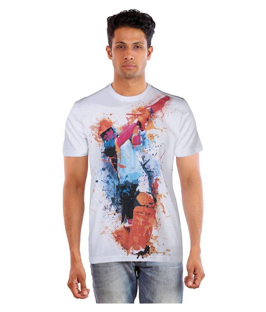     			Huetrap Pack of 1 Cotton Regular Fit Men's T-Shirt ( White )