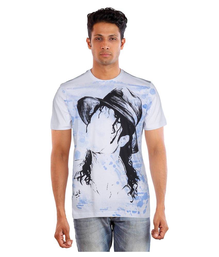 Huetrap Pack of 1 Cotton Regular Fit Men's T-Shirt ( White ) Huetrap Pack of 1 Cotton Regular Fit Men's T-Shirt ( White )
