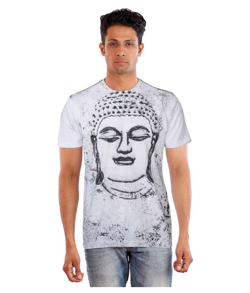 Huetrap Pack of 1 Cotton Regular Fit Men's T-Shirt ( White ) Huetrap Pack of 1 Cotton Regular Fit Men's T-Shirt ( White )