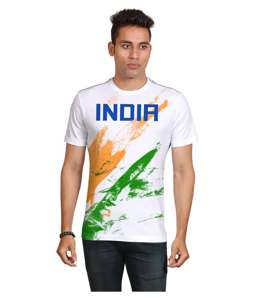 Huetrap Pack of 1 Cotton Regular Fit Men's T-Shirt ( White )