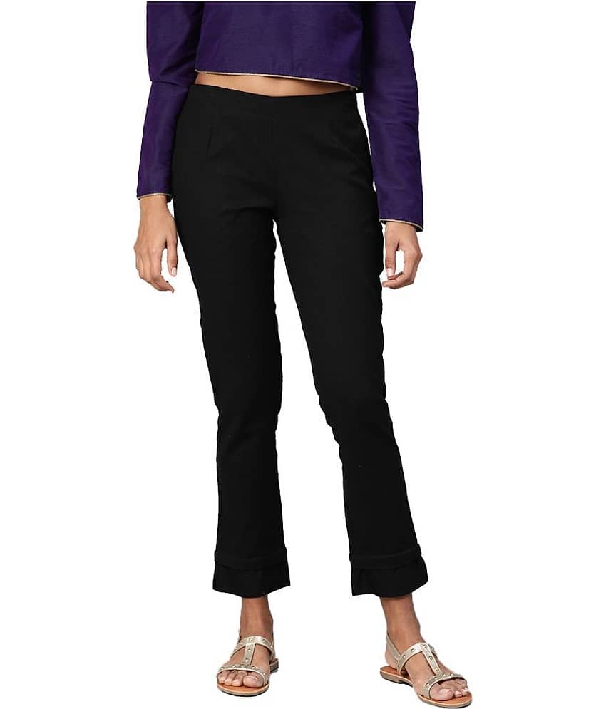 Divena Cotton Casual Pants - Trousers | Buy online on ZillyBuy