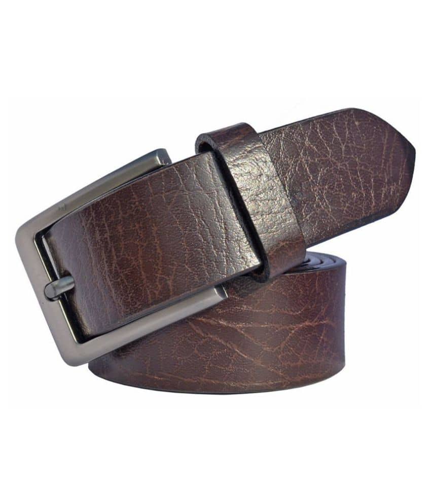 SUNSHOPPING - Brown Leather Men's Casual Belt ( Pack of 1 )