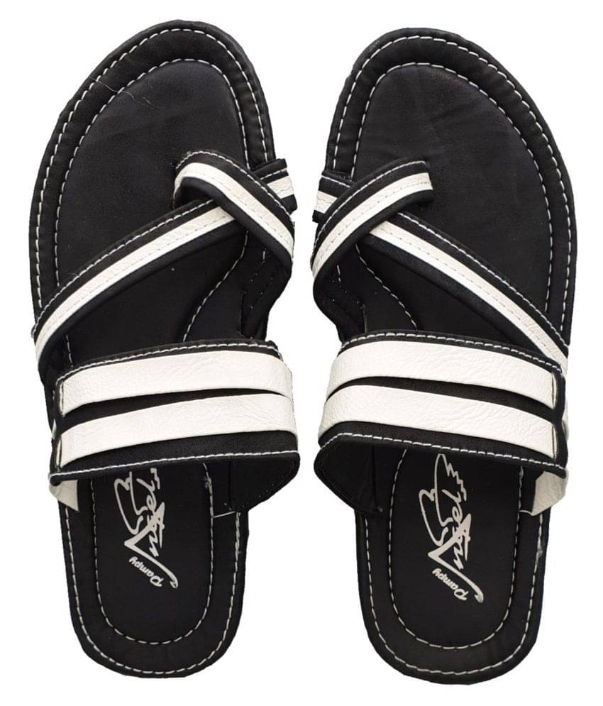     			Pampy Angel Black Flip Flops