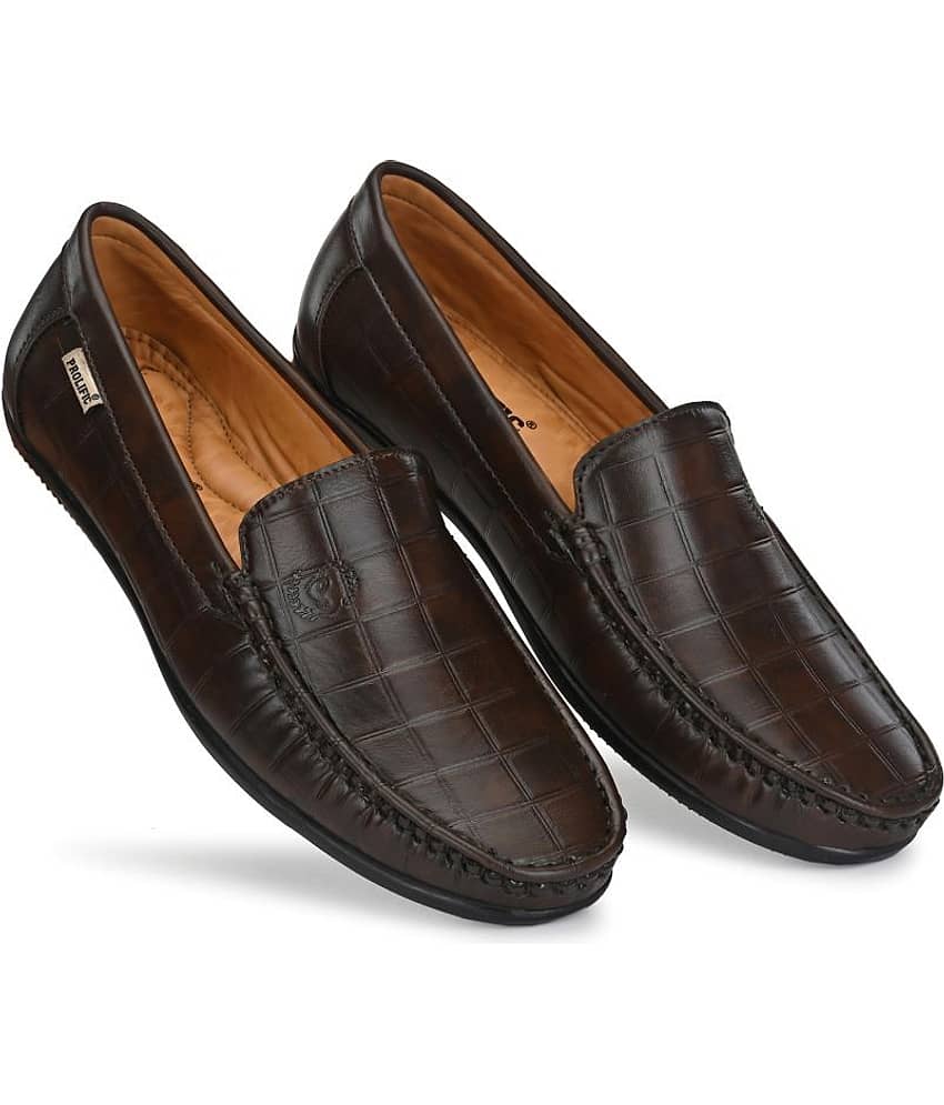 Prolific - Brown Men's Slip on loafers - Formal Shoes | Buy online on ZillyBuy