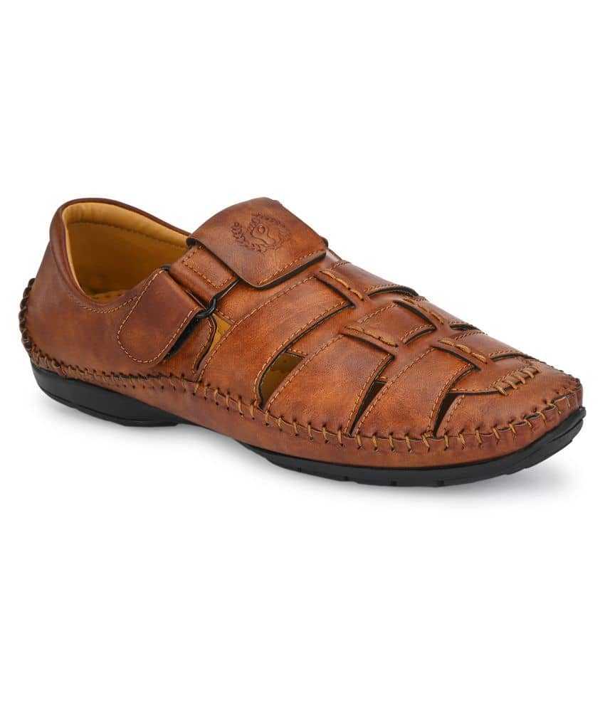 Prolific Tan Faux Leather Sandals