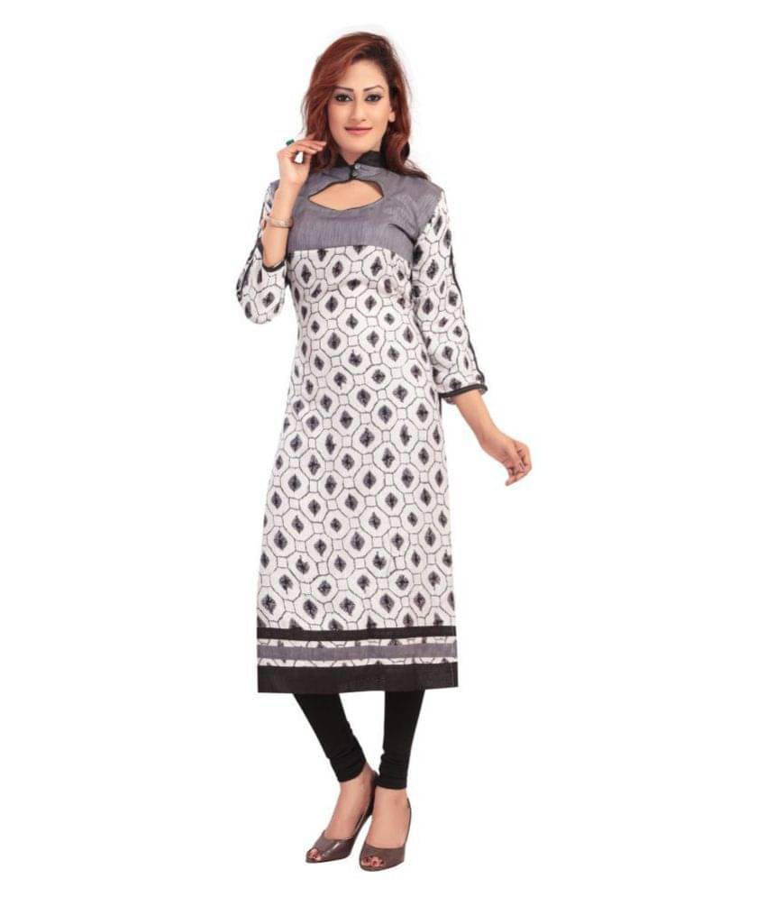     			Vbuyz - Multicolor Rayon Women's Straight Kurti