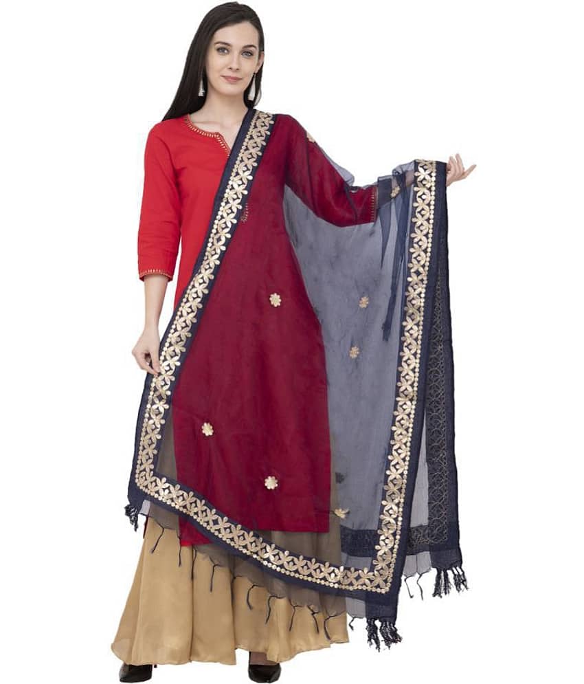 A R Silk Black Organza Hand Embroidered Dupatta - Dupattas & Shawls | Buy online on ZillyBuy