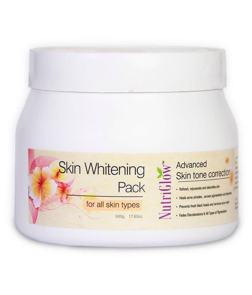 Nutriglow Skin Whitening Face Pack for Advanced Skin Tone Correction, All skin Type, 500gm