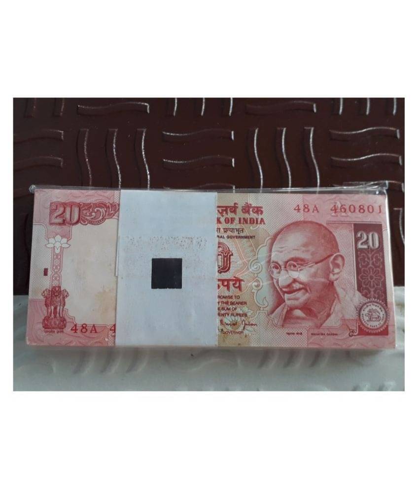     			1 Packet ( Bundle ) w/o PIN - GANDHI - R 20  - Dr. BIMAL JALAN / RAGHURAM RAJAN - UNC & MINT New - India