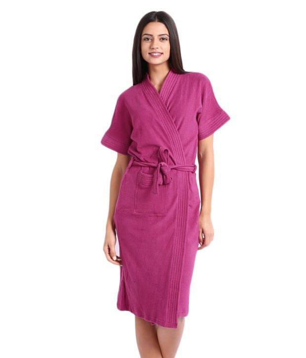 superior Cotton Purple Bathrobes     			superior Cotton Purple Bathrobes