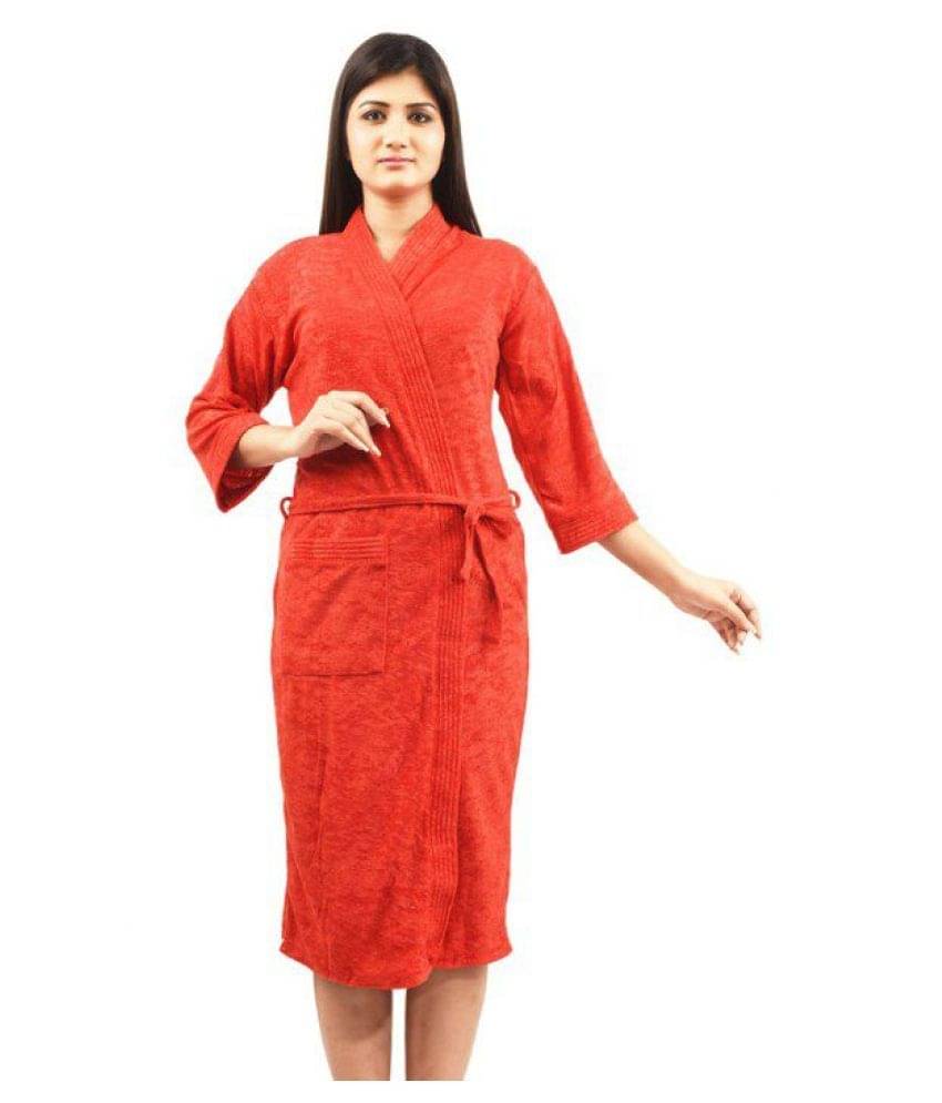     			superior Cotton Red Bathrobes