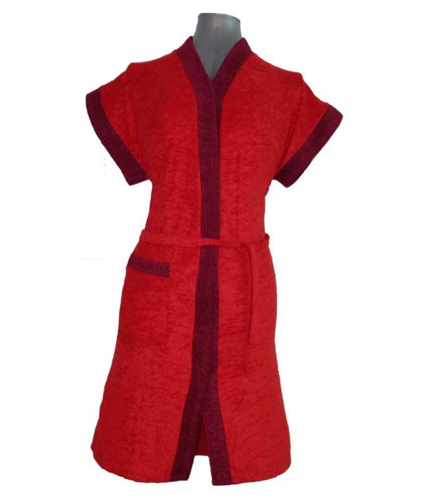     			superior Cotton Red Bathrobes