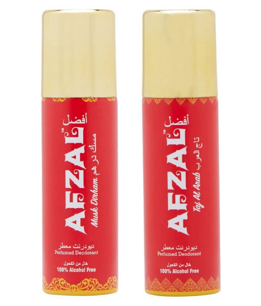 AFZAL Pack of 2 Unisex Daily use Deodorant Spray 50 mL Pack of 2