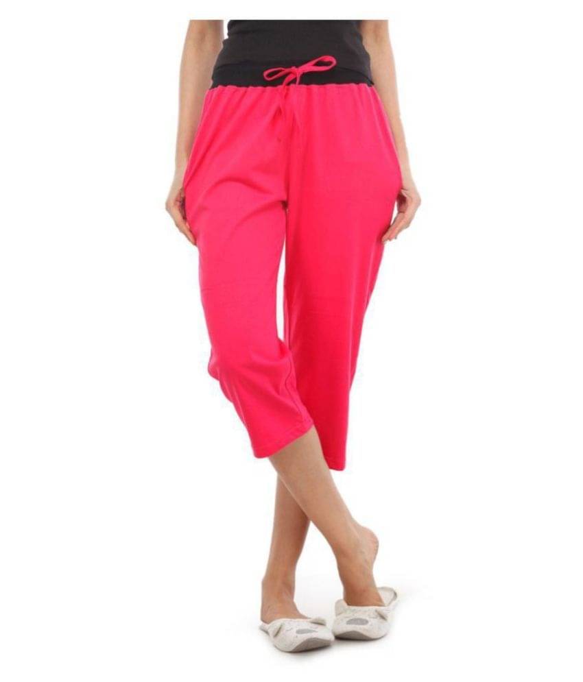     			FeelBlue Cotton Bermuda - Pink