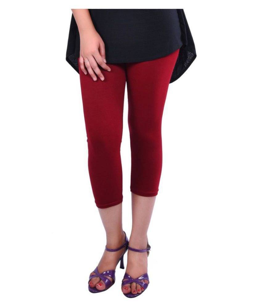     			FeelBlue Cotton Cut-Offs - Maroon