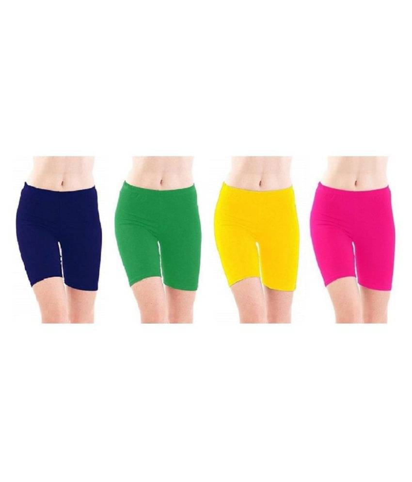     			FeelBlue Cotton Hot Pants - Multi Color