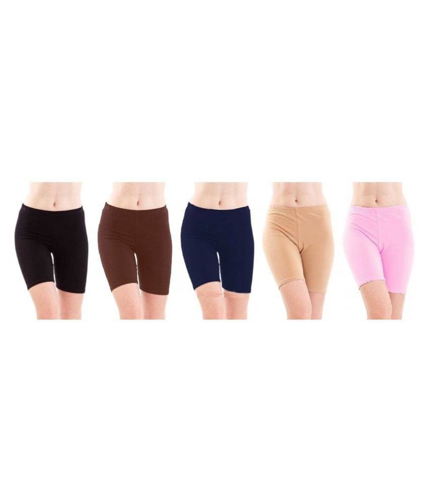     			FeelBlue Cotton Hot Pants - Multi Color
