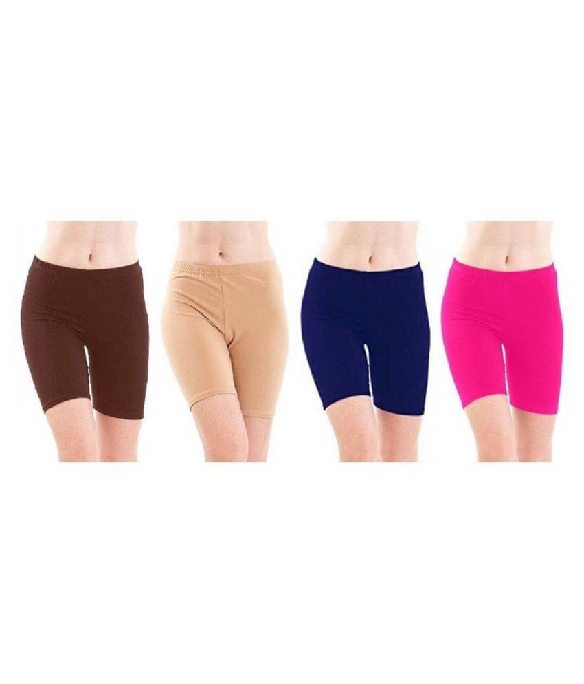     			FeelBlue Cotton Hot Pants - Multi Color
