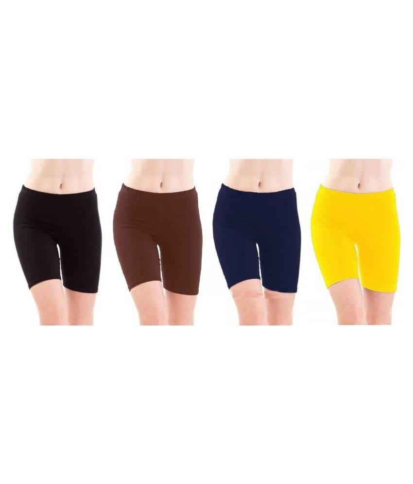     			FeelBlue Cotton Hot Pants - Multi Color