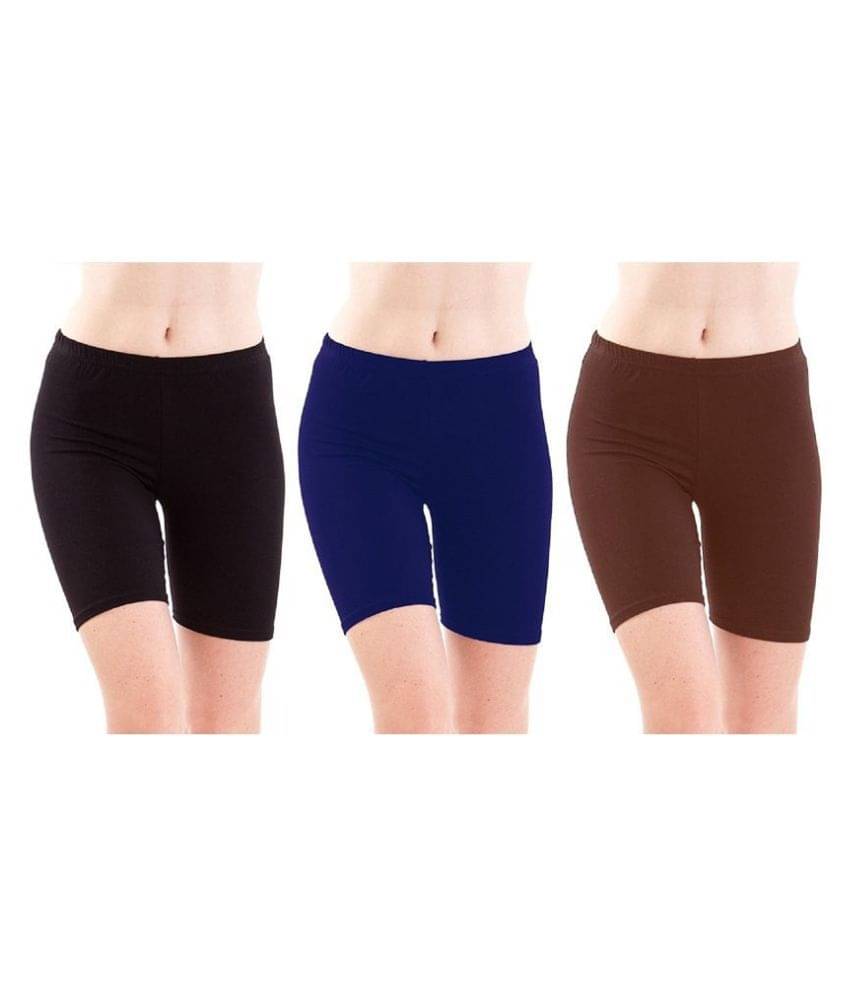     			FeelBlue Cotton Hot Pants - Multi Color