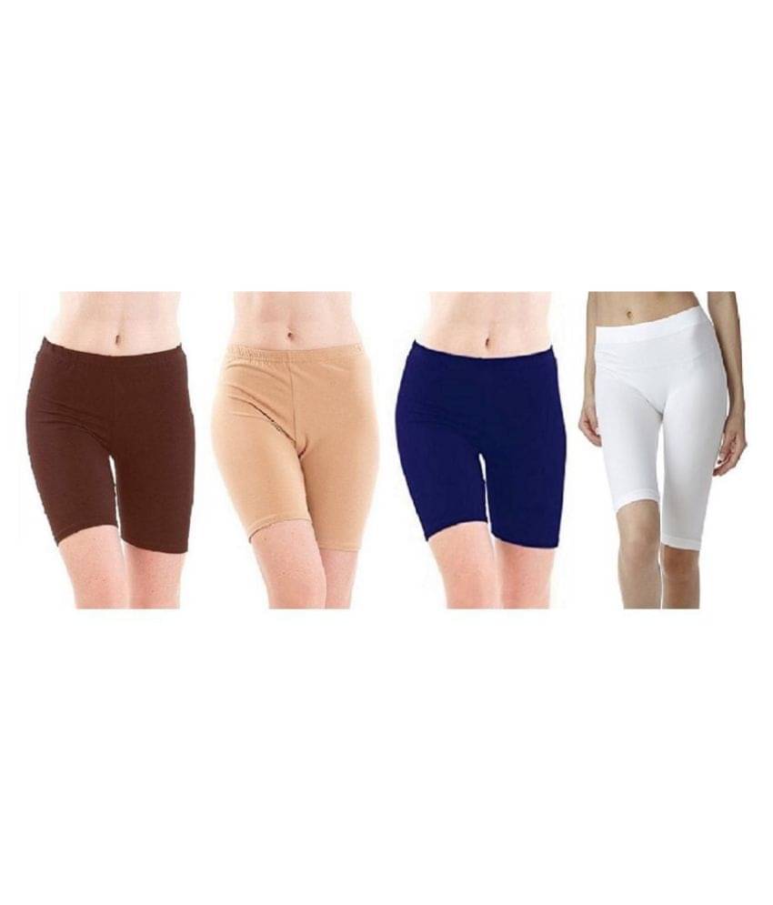     			FeelBlue Cotton Hot Pants - Multi Color