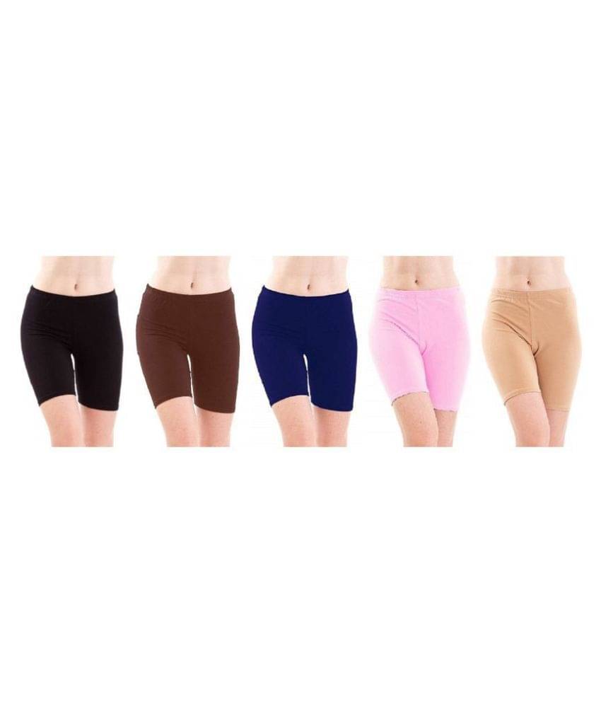     			FeelBlue Cotton Hot Pants - Multi Color