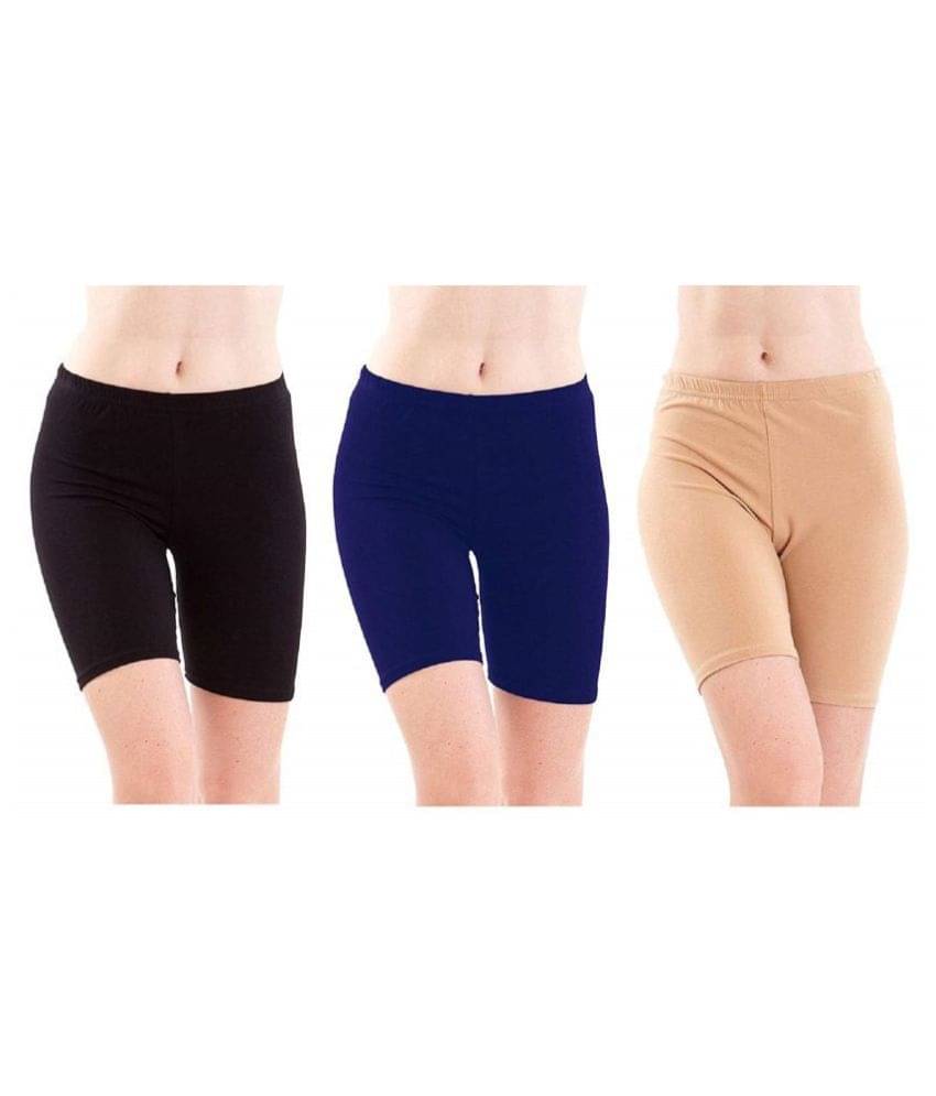     			FeelBlue Cotton Hot Pants - Multi Color