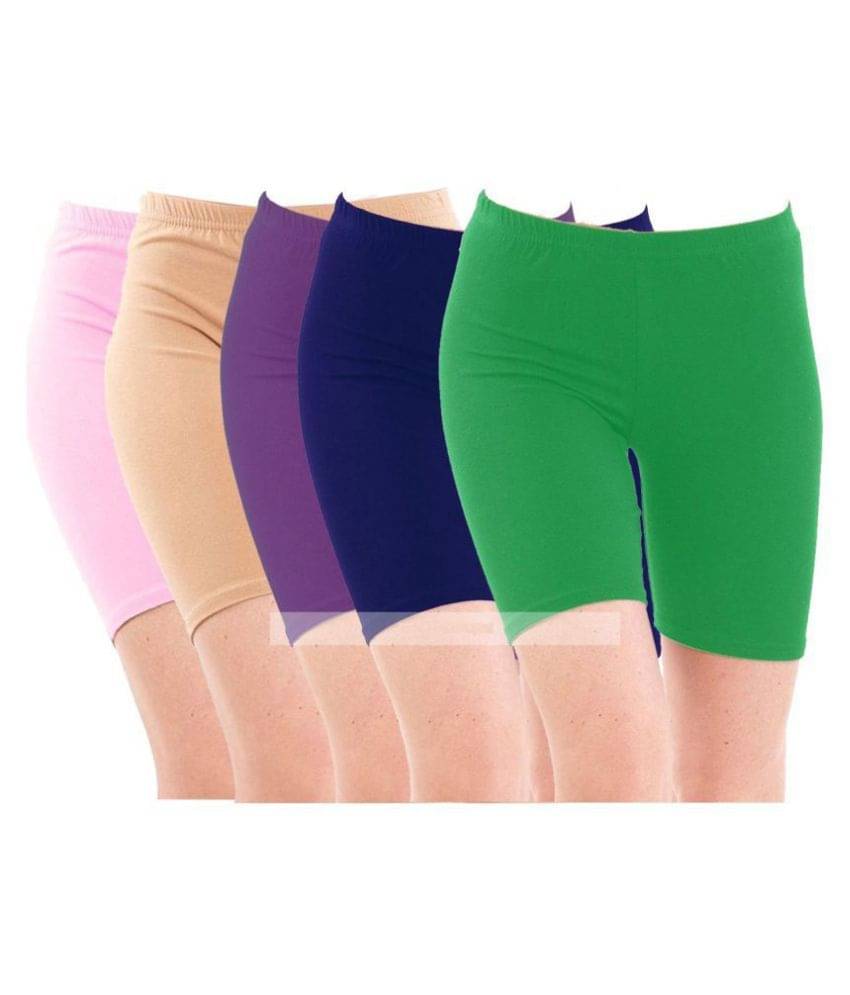     			FeelBlue Cotton Hot Pants - Multi Color