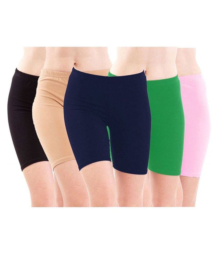     			FeelBlue Cotton Hot Pants - Multi Color